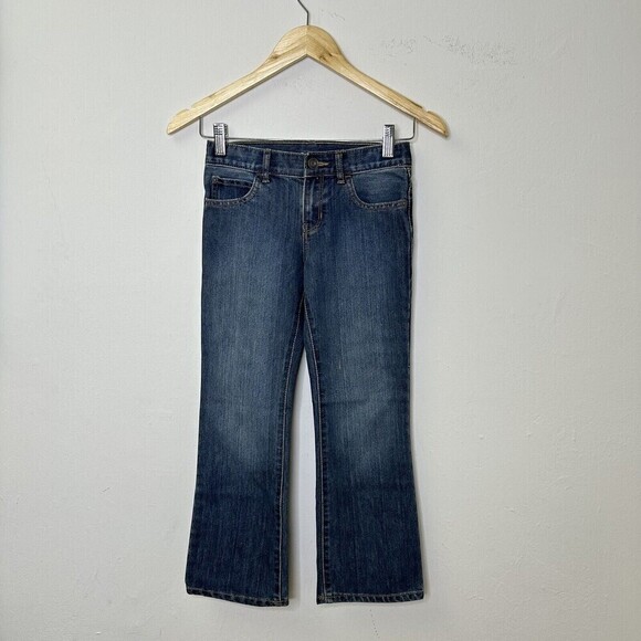 The Childrens Place Girls Bootcut Stretch Jeans Size 7 Medium Blue - Picture 4 of 7